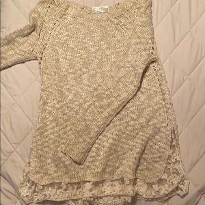 pretty beige sweater